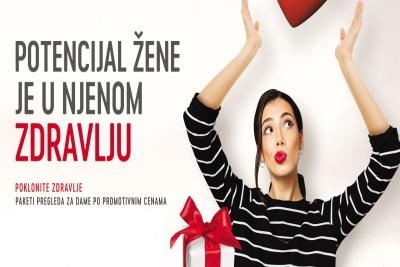 Gracia paket za žene: Ginekološki pregled, ginekološki ultrazvuk, kolposkopija, papa, vs, ultrazvuk štitne, ultrazvuk donjeg dela stomaka-mokraćne bešike, ultrazvuk abdomena